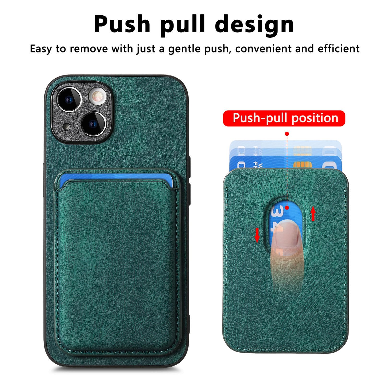 QIWEIQING Compatible Con Google Pixel 8 Pro Funda, Cuero Estampado