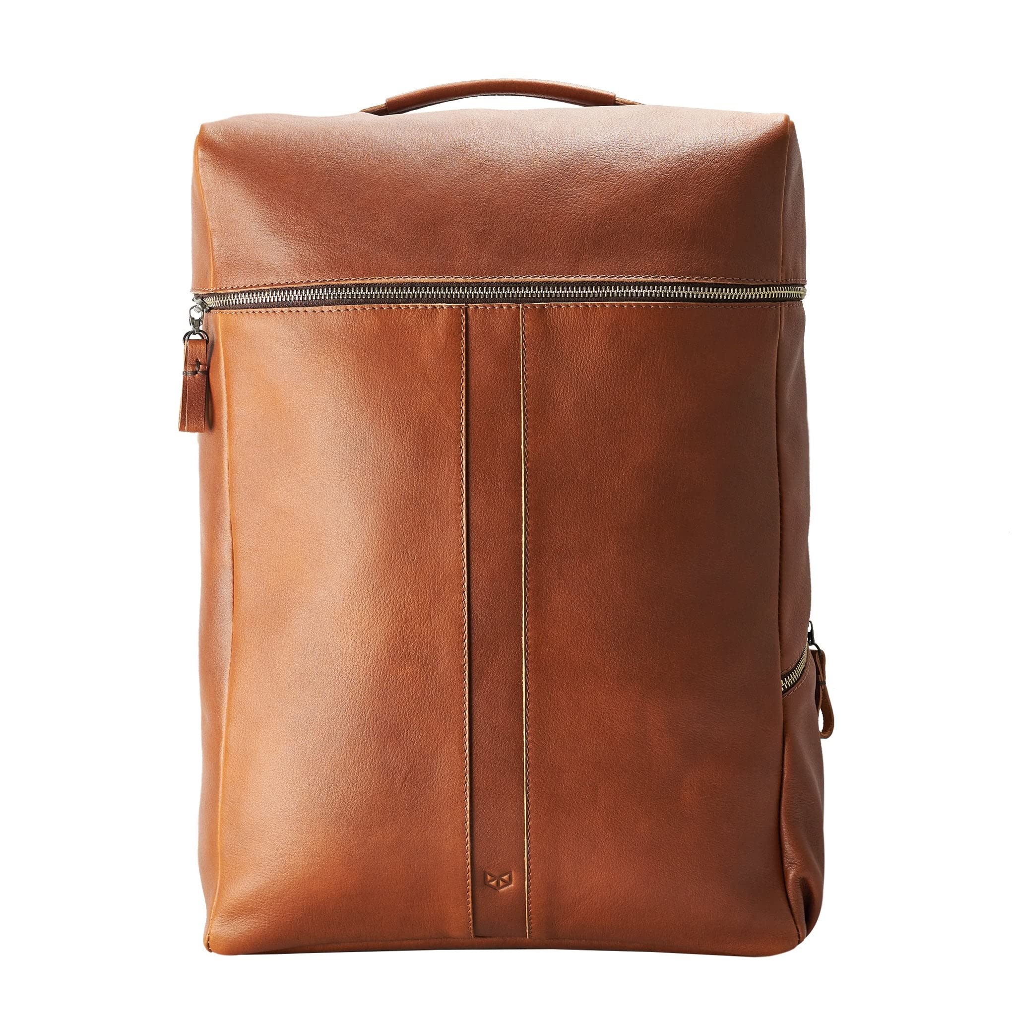 Capra Leather Laptop Backpack Tan Brown Travel Rucksack Daypack13 15 17 inch Macbook for Men Back Pack City