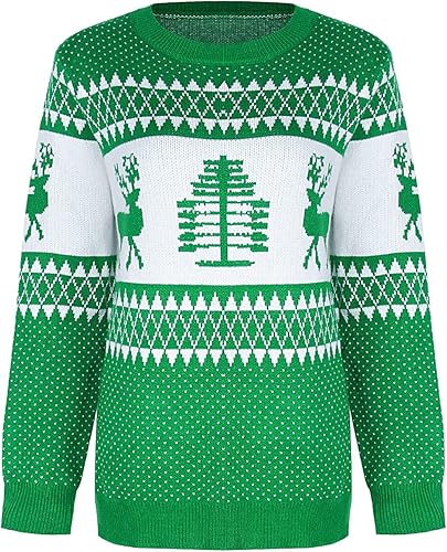 Miniatura 3 de Suéteres de Navidad para mujer, suéter de manga larga con cuello redondo, estampado de moda, S-2XL