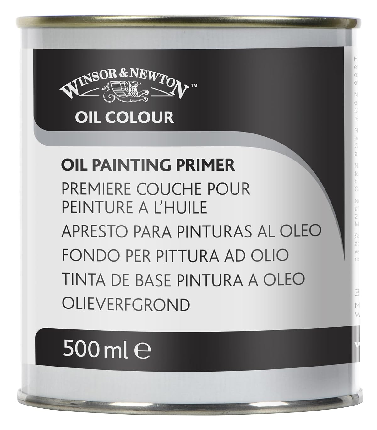 Winsor & Newton Oil Painting Primer, 500 ML, Smooth Ground That Accepts
