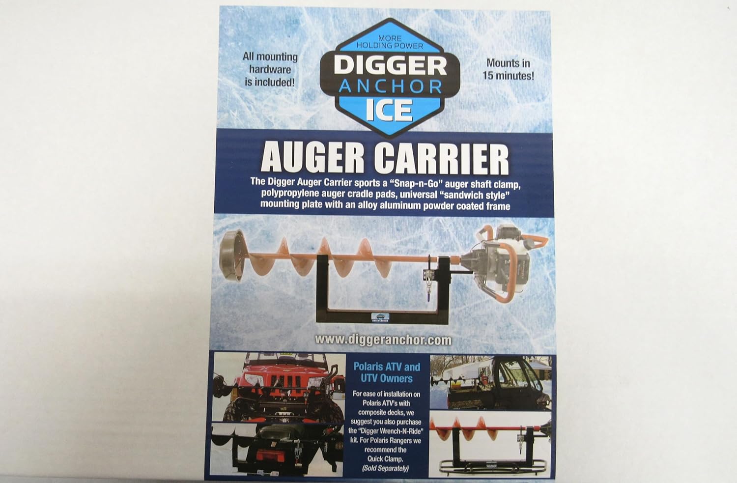 Digger Anchor Ice Auger Carrier Original