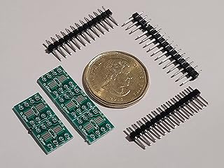 5 PCS Gold Plated SO8 MSOP8 SOIC8 TSSOP8 SOP8 Turn DIP8 IC Adapter Socket Adapter Plate PCB with 40 PSC compatiable pin headers (2.54mm)