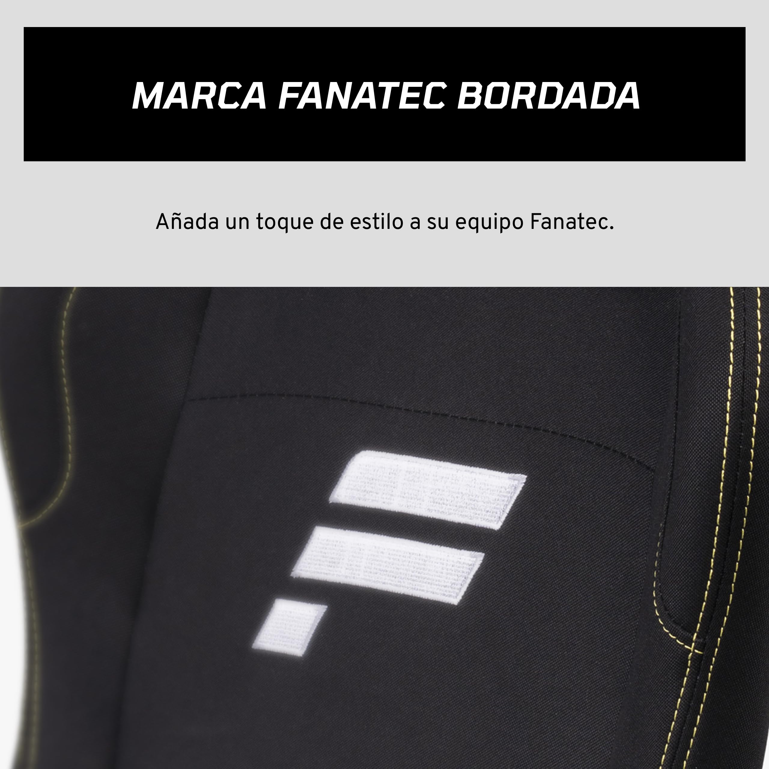FANATEC Sim Racing CSL Cockpit Seat – Ligero y Duradero, Diseñado para el CSL Cockpit, Tejido Acolchado Transpirable – Negro