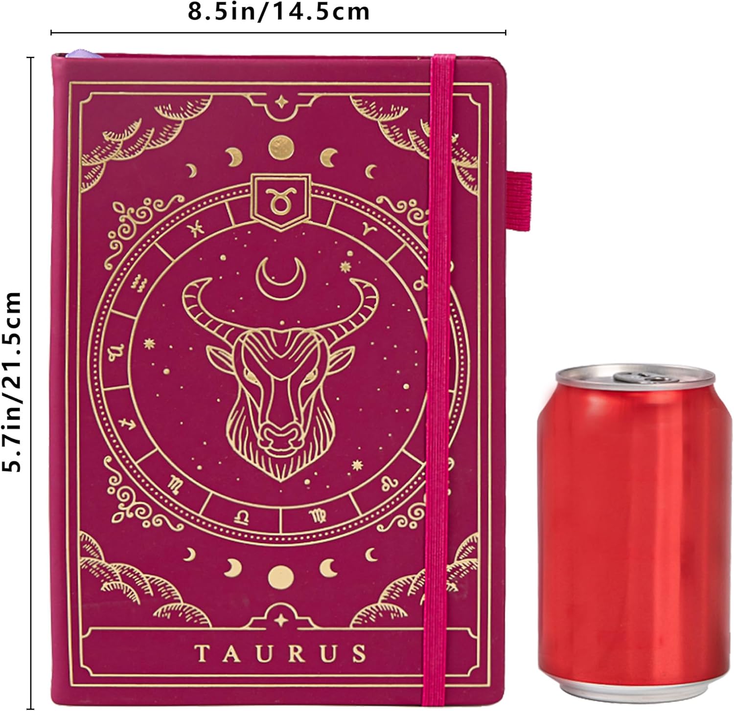 Cuaderno Bullet Journal Tauro – Diario Astrológico A5 de 400 Páginas con Diseño de Constelaciones | Tapa Dura de TIEFOSSI para Mujeres, Hombres y Adolescentes