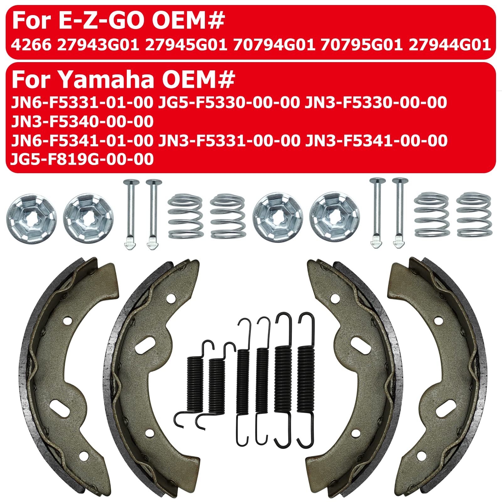 Amazon.com: Golf Cart Brake Shoes For EZGO Medalist TXT RXV