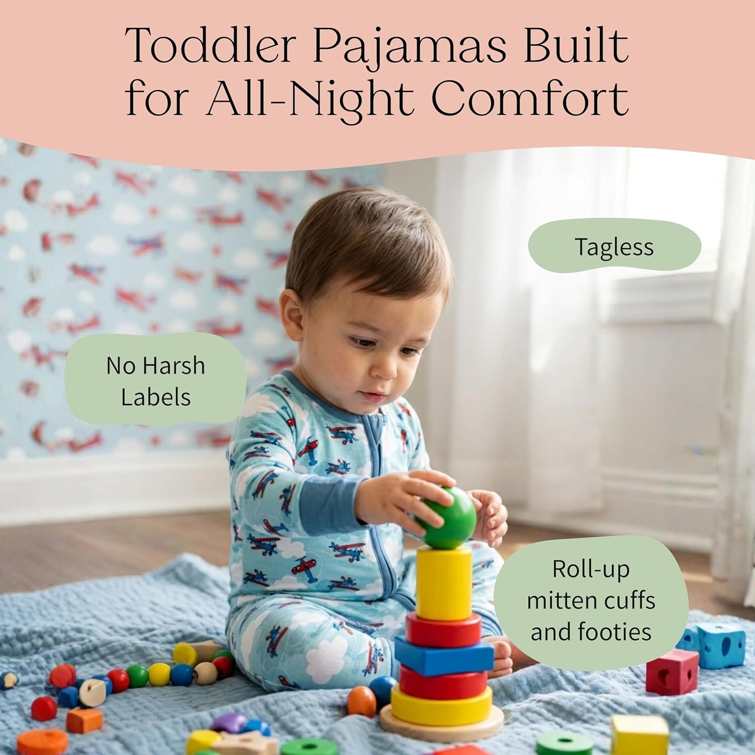 Bamboo Baby Pajamas - Long Sleeve Onesie 95% Viscose from Bamboo Sleepers