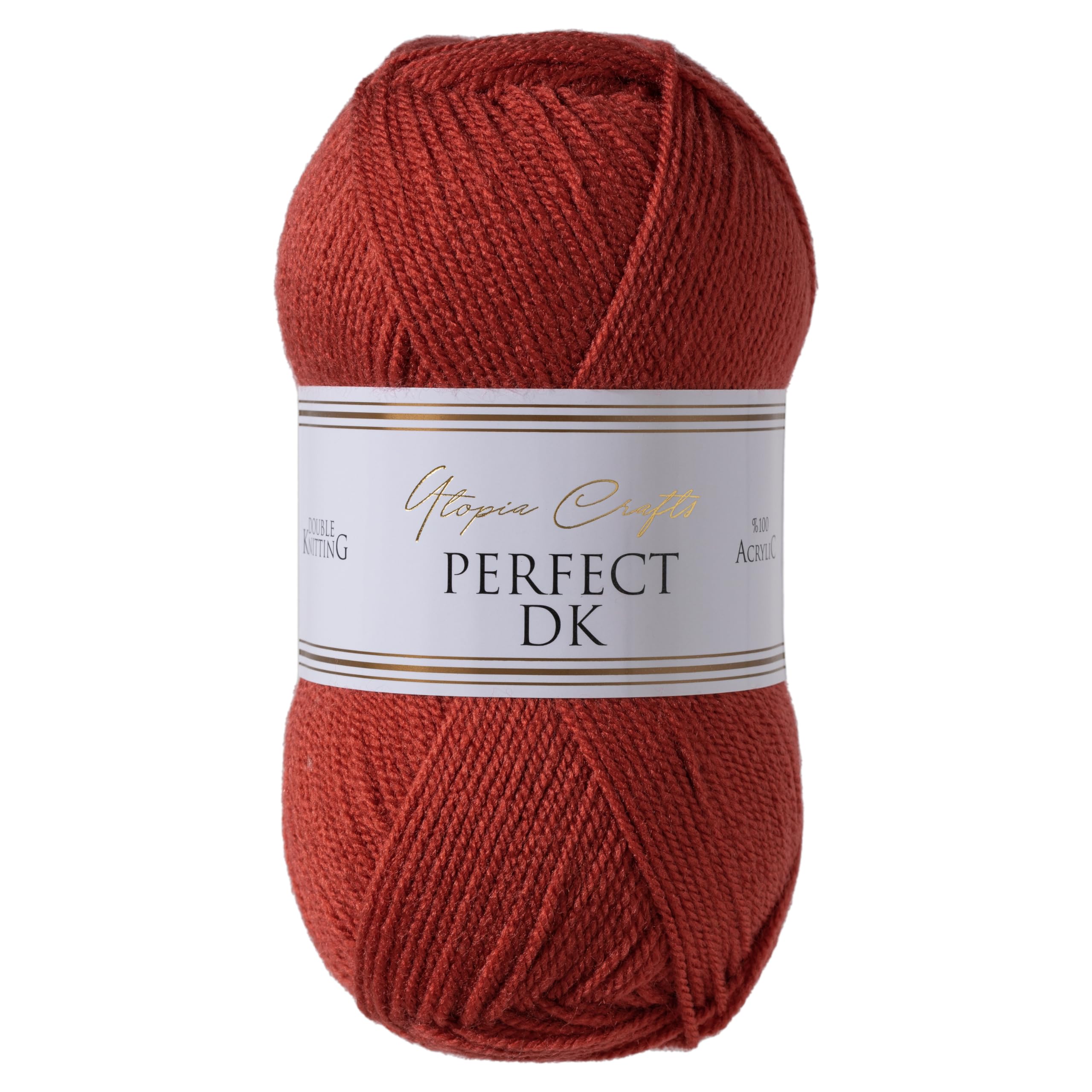 Utopia Crafts DK Double Knitting Yarn, 100g (Red Oxide)
