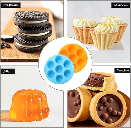 Miniatura 4 de 2 Pack Silicone Egg Bite Molds, Food Grade 7-Cups Air Fryer Muffin Pan for Baking Mini Muffins, Egg Bite, Tart, Mini Cupcake and Quiche, Nonstick