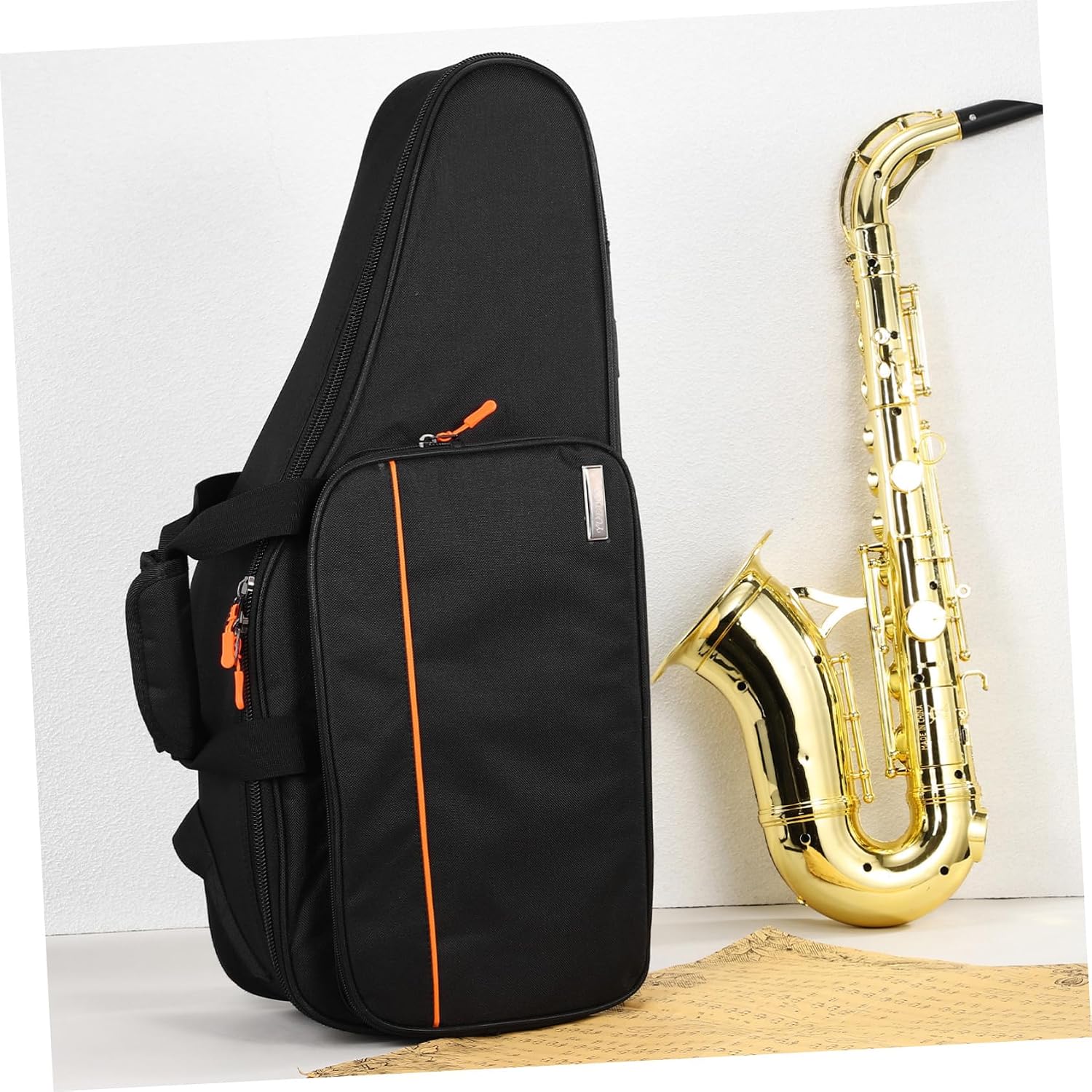 Alto Saxophone Case Backpack Durable Oxford Fabric Shockproof Design with Double Straps for School and Concerts Lightweight and Portable Sax Bag