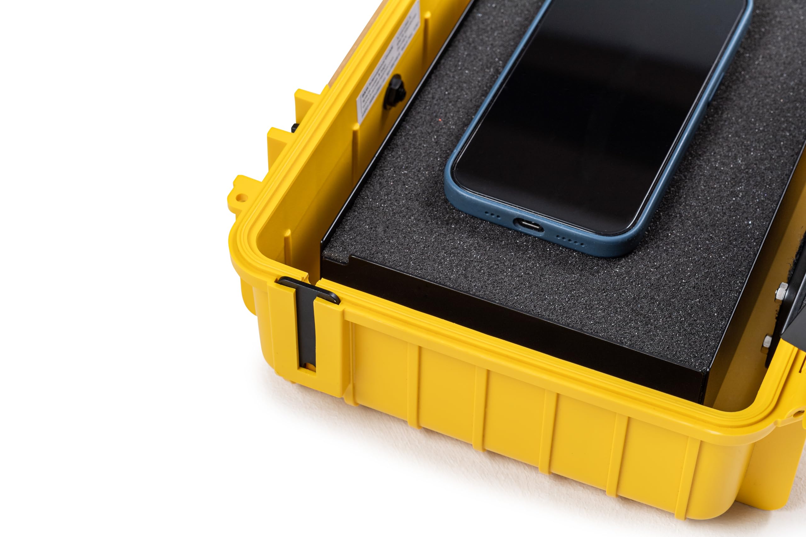 B&W International B&W Battery.Case 908.08 Mallette de Transport pour Batteries Lithium-ION Jaune, Jaune, 27 x 22 x 11 cm, Battery.Case 908.08