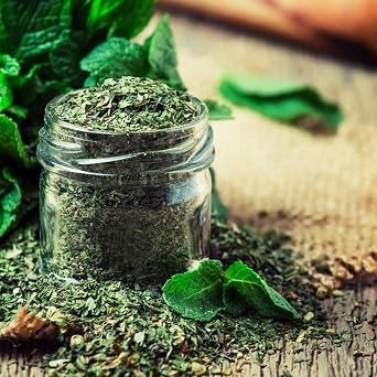 Dried Mint Leaves - Organic Dried Mint for Cooking -%100 Natural and Fresh - From Al Madina - Miracle - Crushed Peppermint - Kosher and Halal - pack 01 - (50 g) 1.76oz