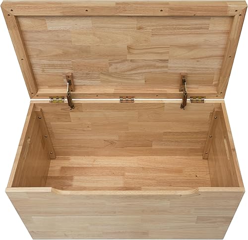 Miniatura 11 de eHemco Baúl de almacenamiento de mimbre de jacinto de agua resistente con marco de metal, 30 x 17.5 x 17.5 pulgadas, lavado marrón claro