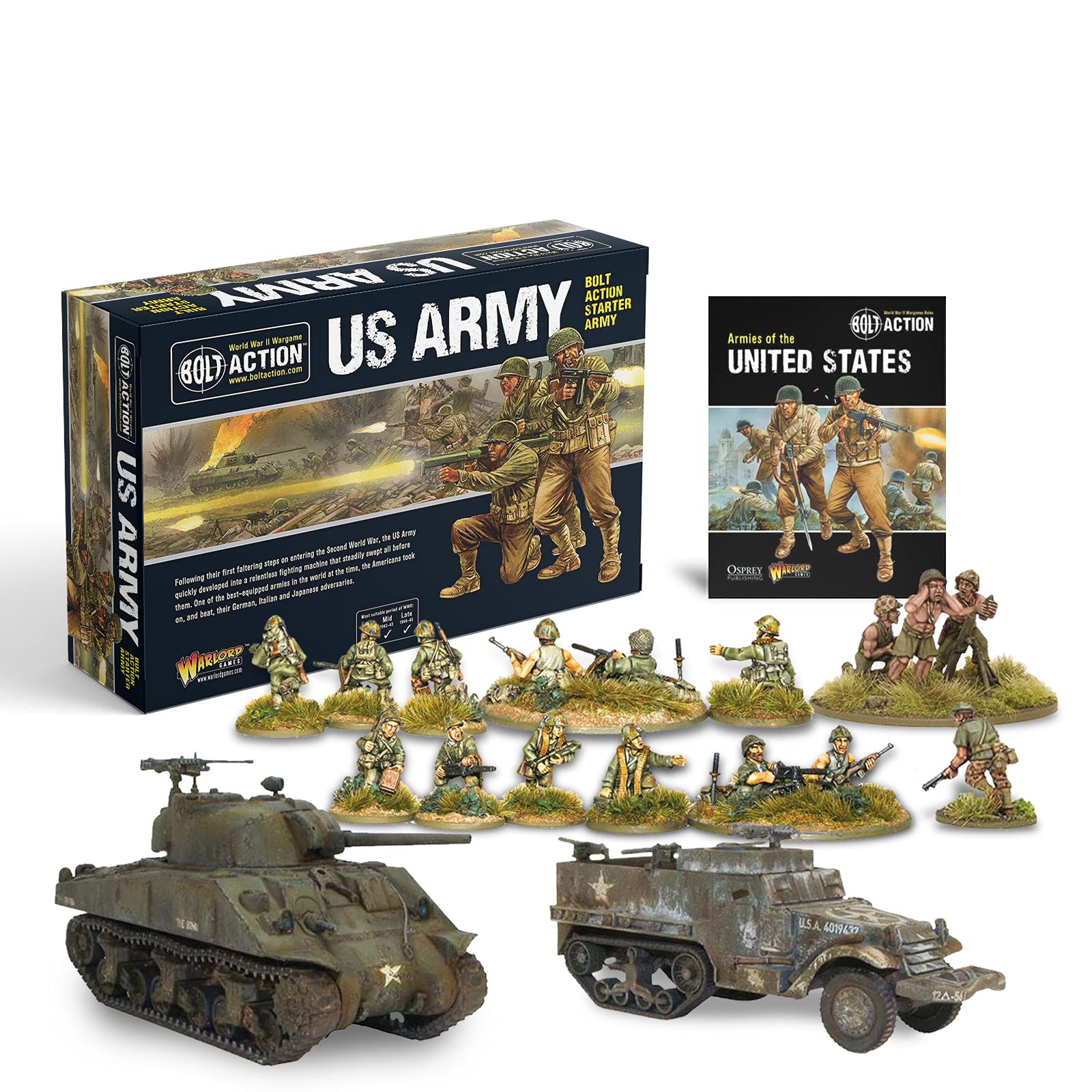 Buy Bolt Action Miniatures Warlord Games Bolt Action US Army Starter Set, 28mm Miniatures