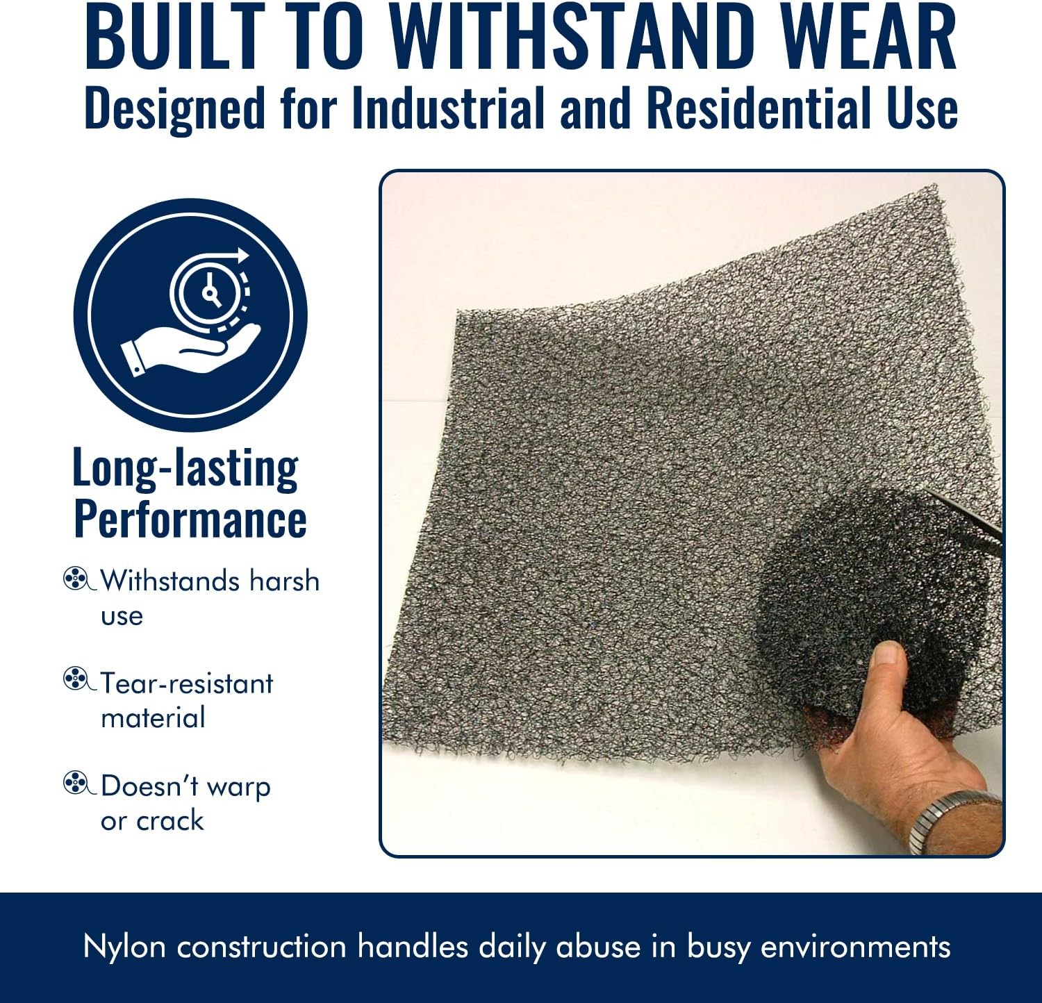 Utilimat Laundry Tub & Sink Drain Protector- A Dishwasher Safe Mat That’s Easy to Clean & Cut to Fit- Works as A Gutter Guard to Block Debris- Drain Cover for Daily Convenience- Pack of 1