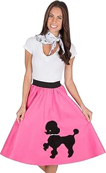 Mayo Suziki プードルスカートPoodle skirt Amazon.com: 1950s Turquoise Poodle Skirt for Women with