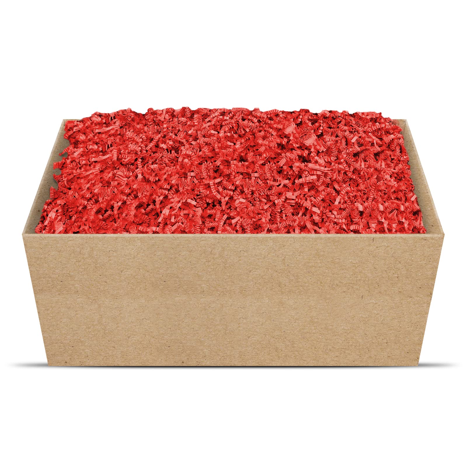 Matériau de remplissage/d’emballage pour cadeau, écologique, plusieurs couleurs, de 125 g à 1 kg, rouge vif, 1 kg