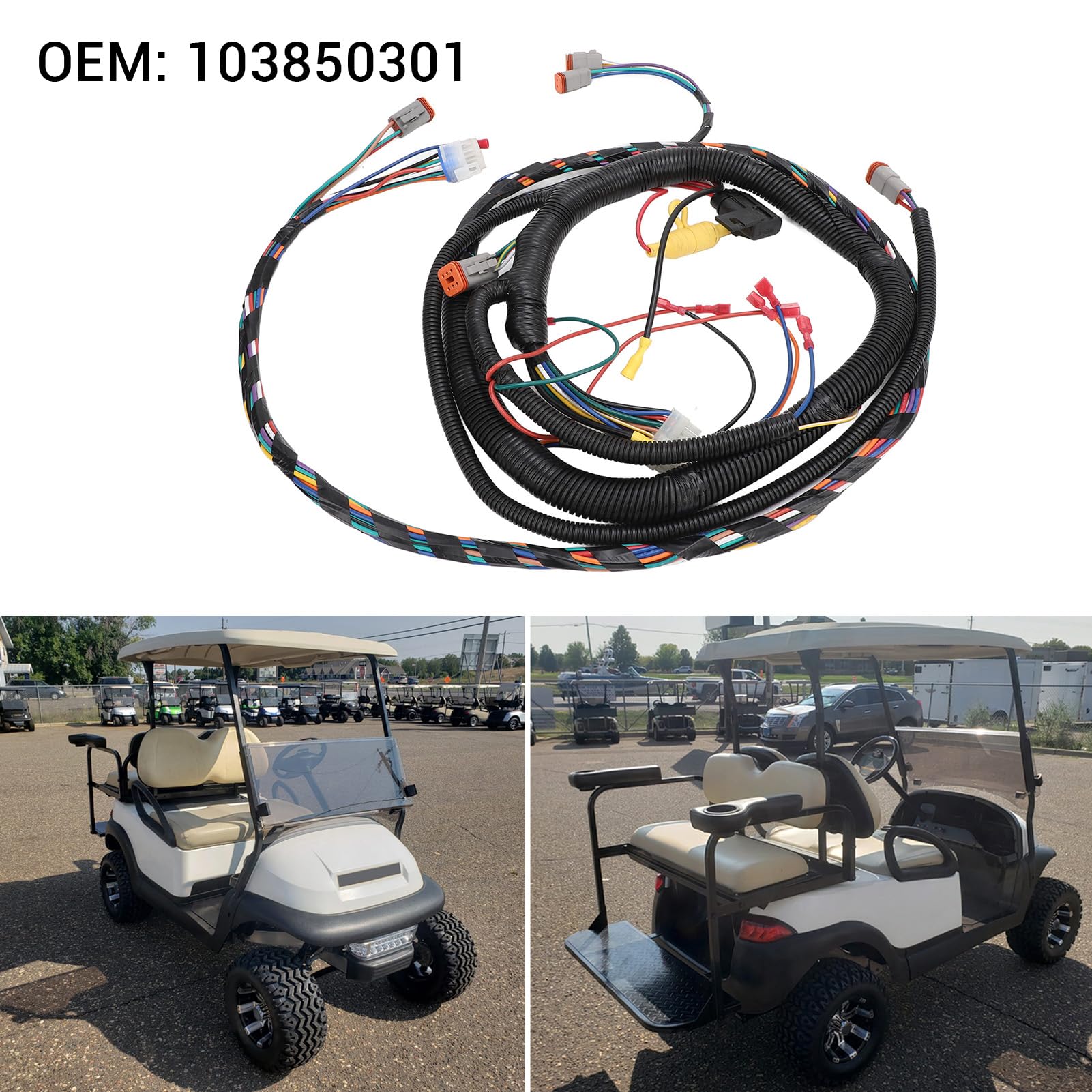 Cablaggio Golf Cart, Fascio Cavi Principale 103850301 e Gruppo Controller Compatibile con Club Car Precedent Elettrico 2012-2014, ricambio per impianto elettrico del carrello