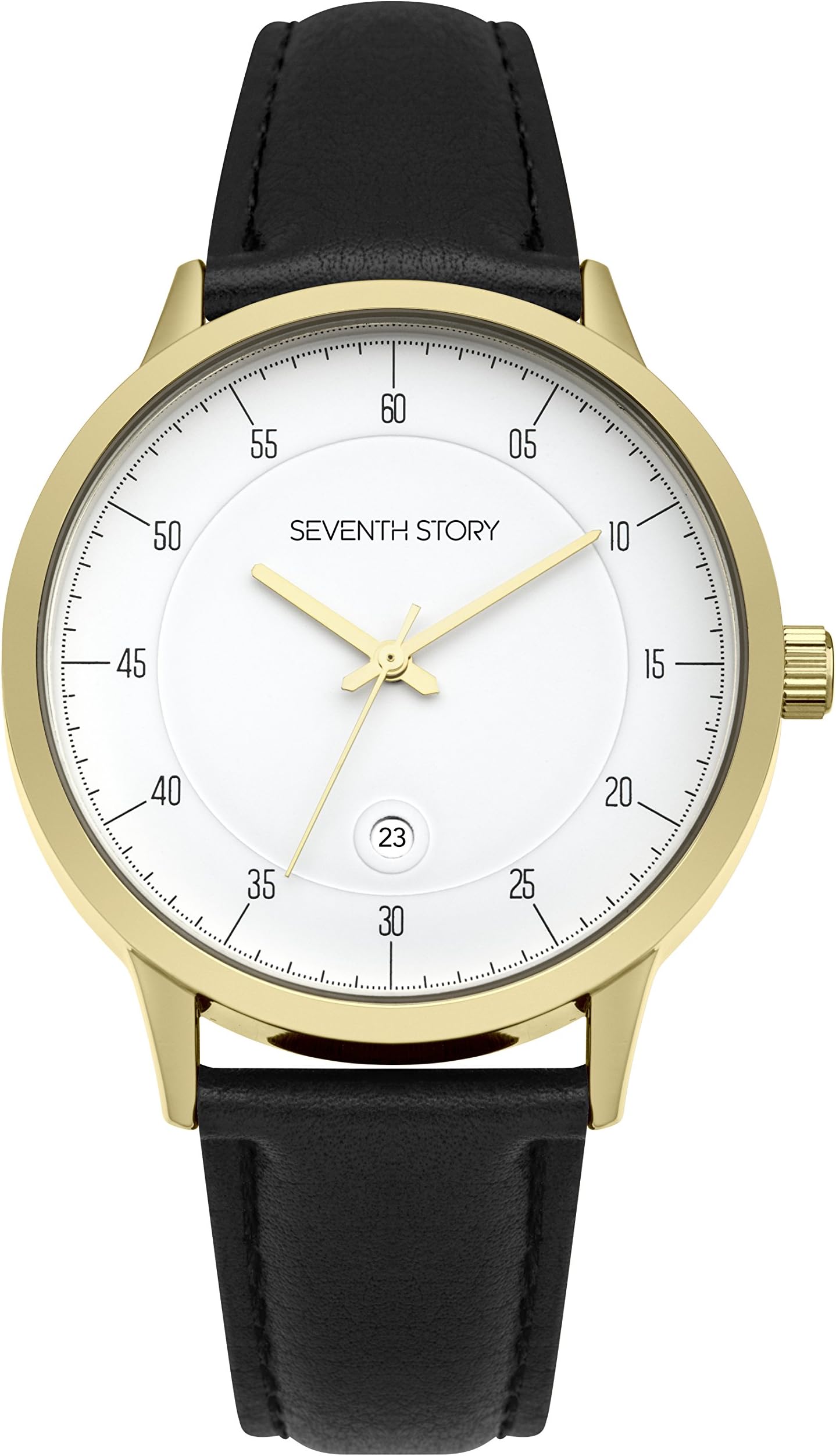 Seventh Story Mens Analogue Classic Quartz Watch with PU Strap SS018BG