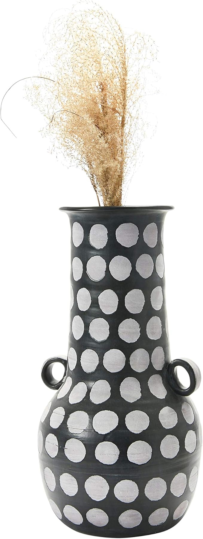 21年春の Creative Co Op 3点 グレー 花瓶 3種類の形状 サイズ 装飾品 茶色 手塗り 花瓶 花器 Tasuki Pass The Baton Com