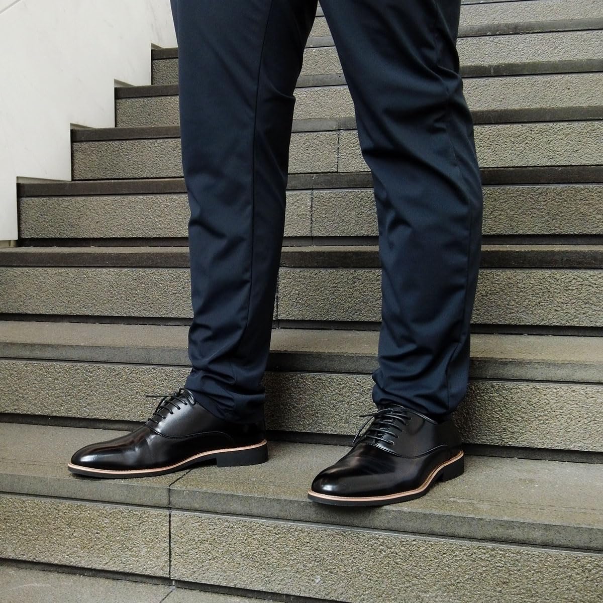 Men's Oxford Shoes Pointed Toe Leather Dress Shoes Lace Up Modern Classic Formal Shoes