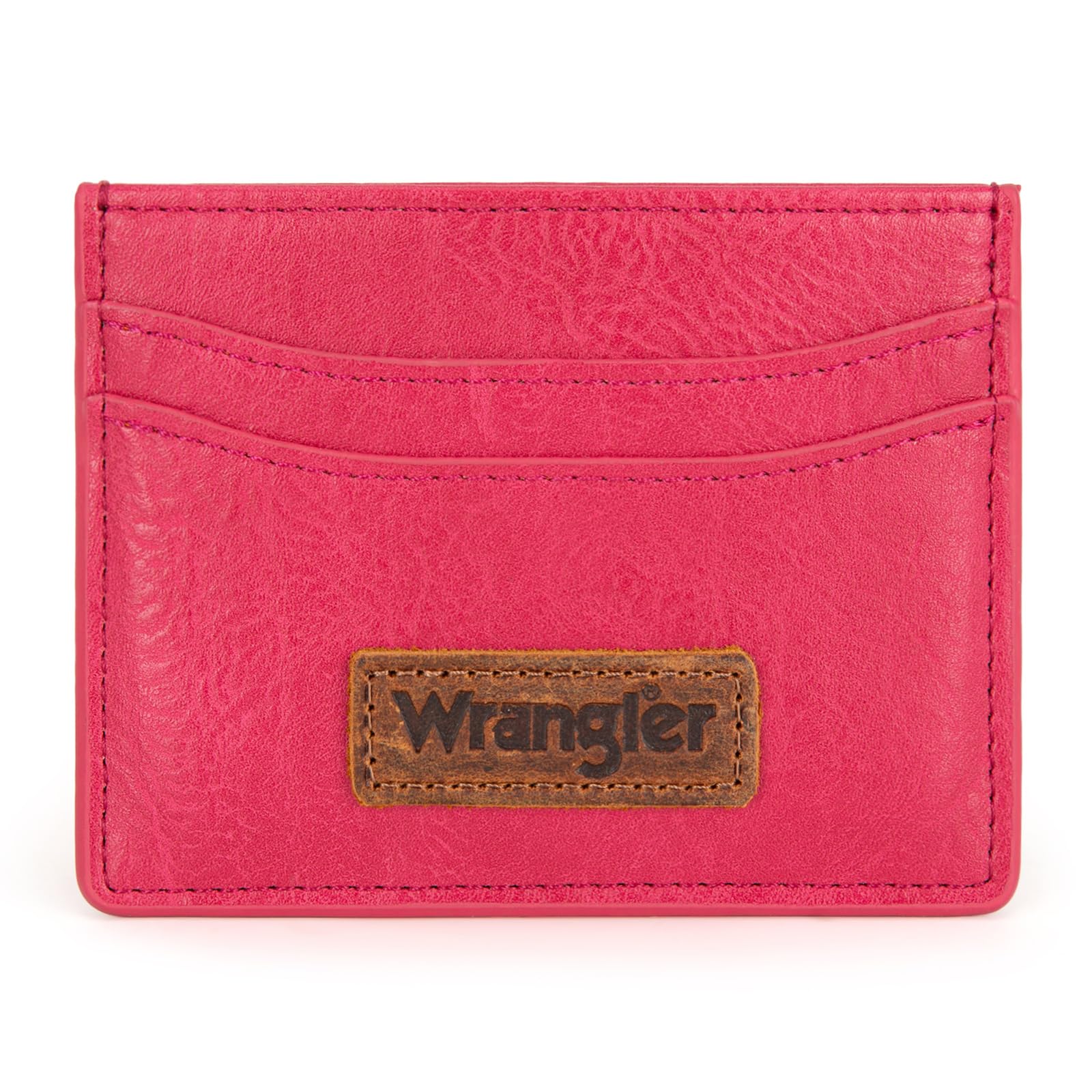 Montana West Wrangler Card Wallets for Women RFID Blocking Minimalist Pink Card Holder Womens Small Pocket Wallet WG200-W054HPK