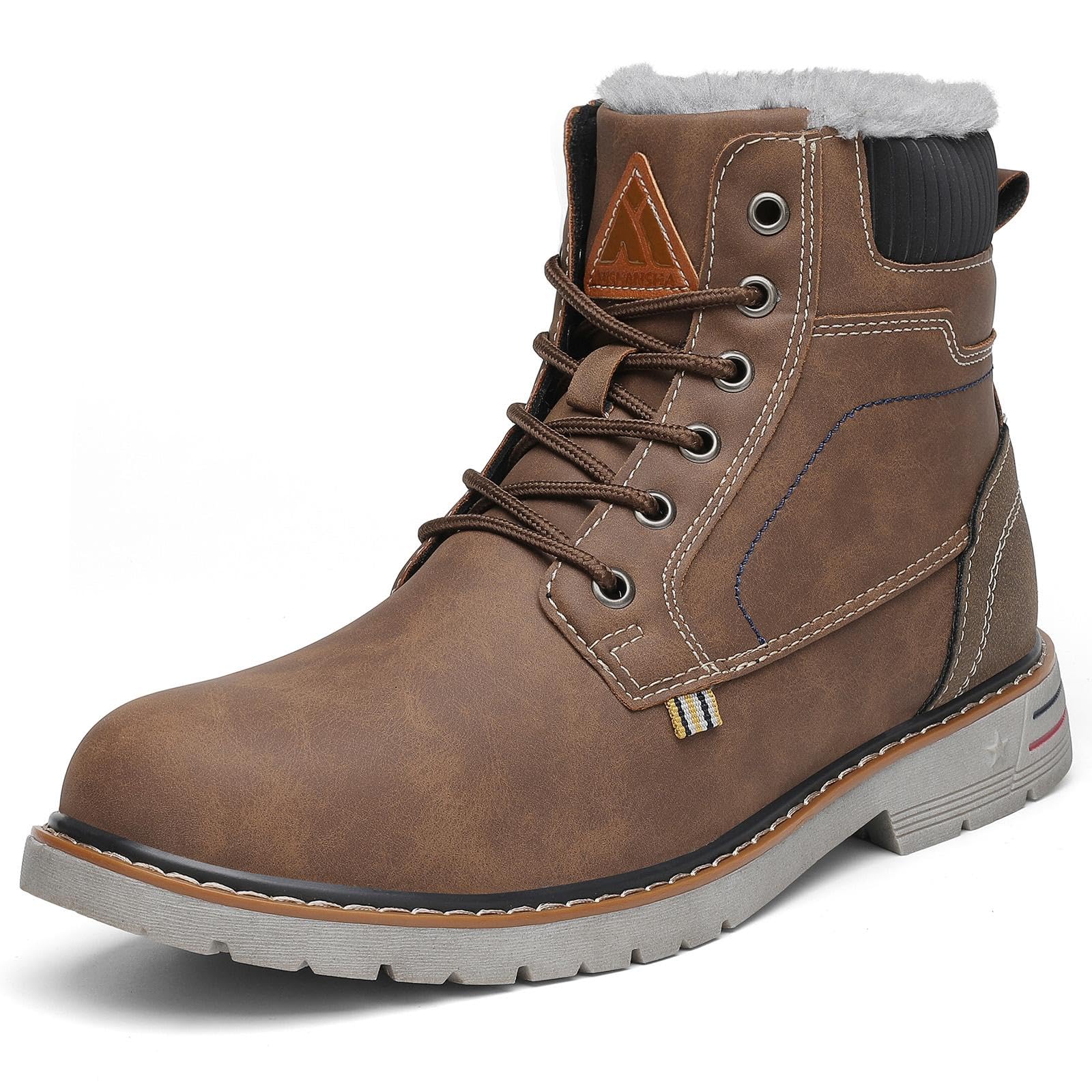 Mishansha Scarpe Uomo Stivaletti da Trekking Eleganti Scarpe da Ginnastica Stivali da Escursionismo Invernali Impermeabile Outdoor