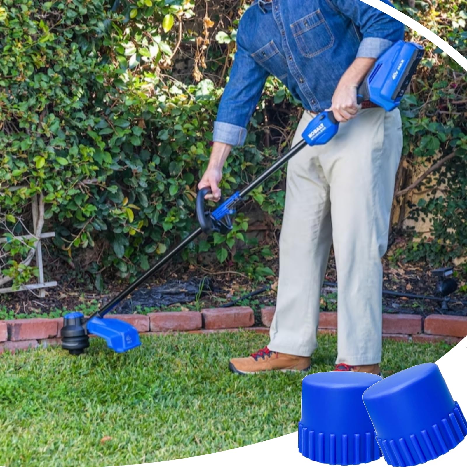 LBK Lot De 3 Bobines De Fil De Débroussailleuse 4,9 M 0,2 Cm