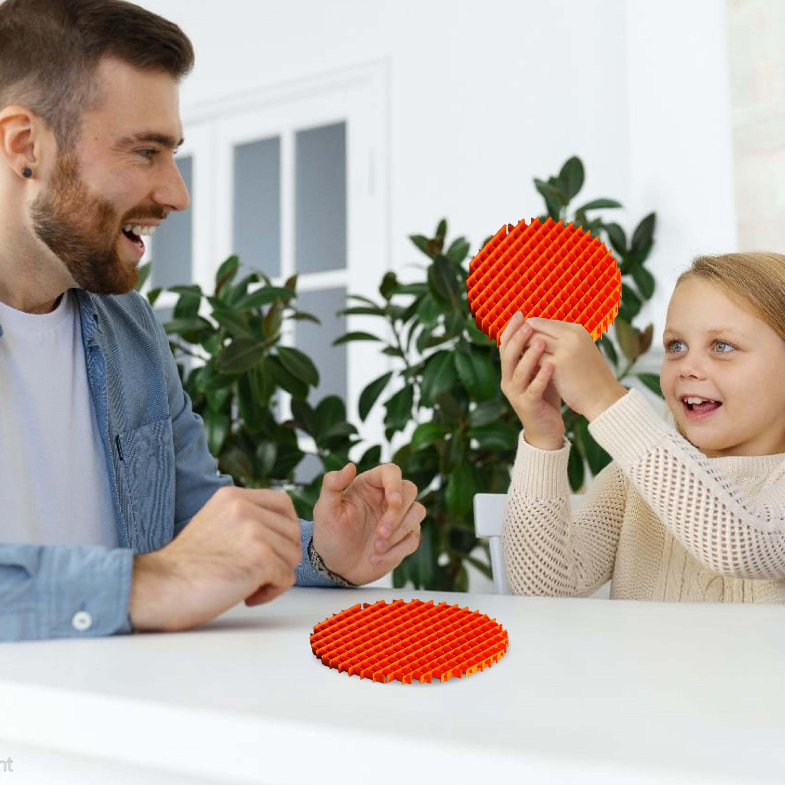 Wublue Worm Grid Fidget Toy – Sensory Stress Relief Toy for Kids & Adults | Tactile Puzzle Desk Toy for Focus, Relaxation & ADHD Anxiety Relief 4