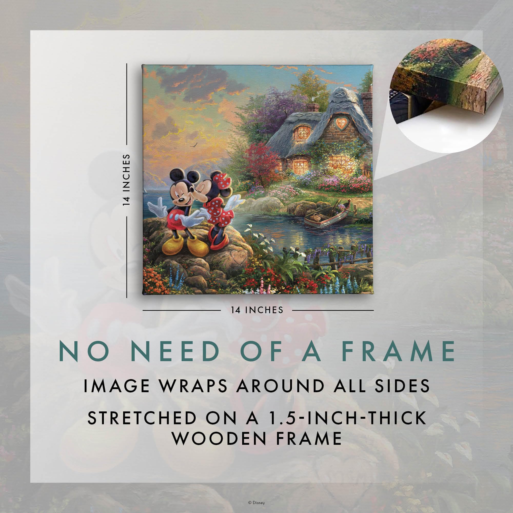 Amazon.com: Thomas Kinkade Studios Disney's Mickey and Minnie