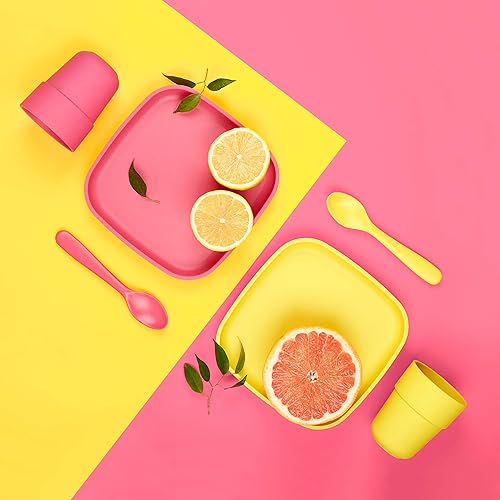 Miniatura 7 de Vasos de bambú para niños, juego de 4 vasos apilables de bambú, juego de vajilla de bambú para niños, tazas de bambú para niños, aptos para