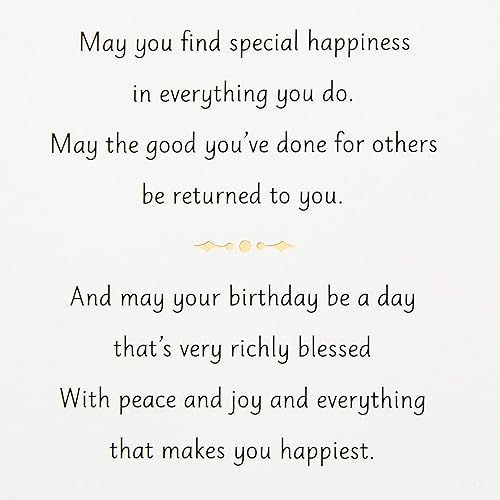 Miniatura 3 de Hallmark Tarjeta de cumpleaños de hilo dorado (un deseo de cumpleaños)