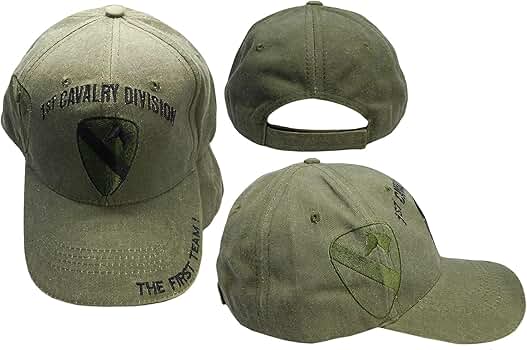 1st Cavalry Division The First Team Olive Drab Green