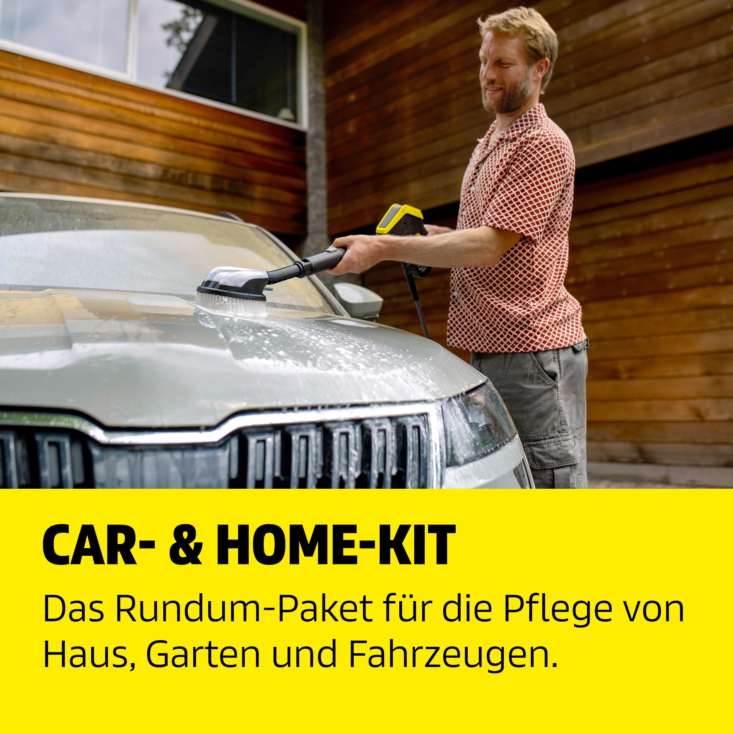 Kärcher Hochdruckreiniger K 7 Comfort Premium Connect Car & Home, max. 180 bar, Fördermenge: 600 l/h, Fläche: 60 m²/h, extra flexibler Hochdruckschlauch, Schlauchtrommel, App-Steuerung, Car & Home Kit