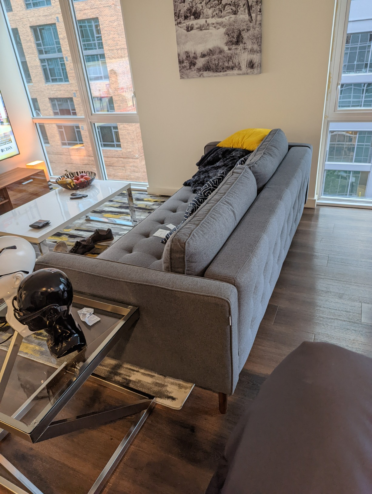 100/mo Finance Nouhaus Module, Sleeper Sofa Bed Couch. 7ft Luxury