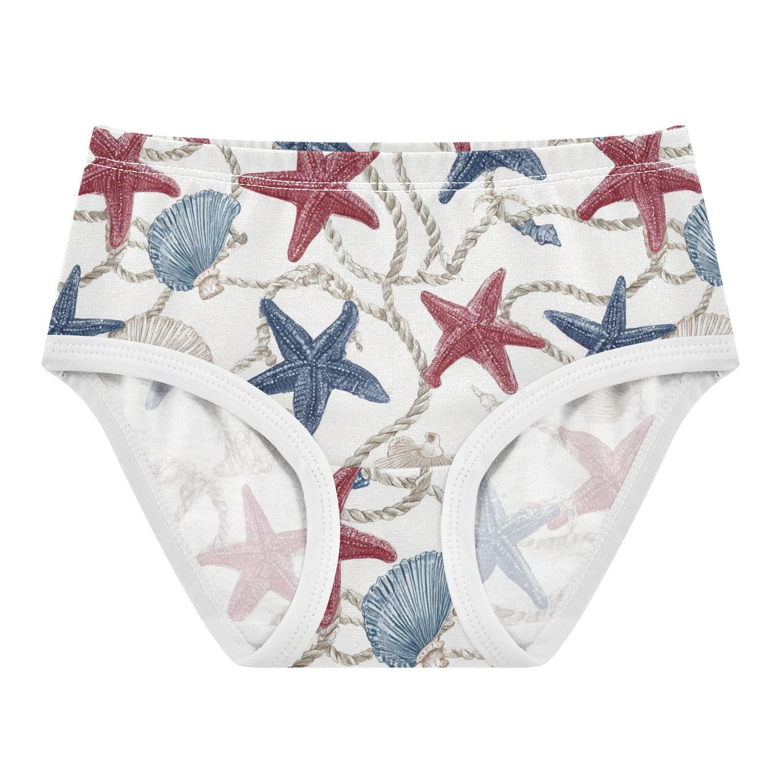 Wusikd Pattern Ropes Sea Girls Underwear Cotton Girls Briefs Soft Toddler Underwear 2T