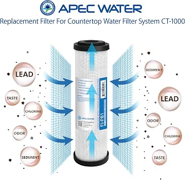 APEC Water Systems CT-1000 Countertop Drinking Water Filter System Replacement Filter (FI-PB1)