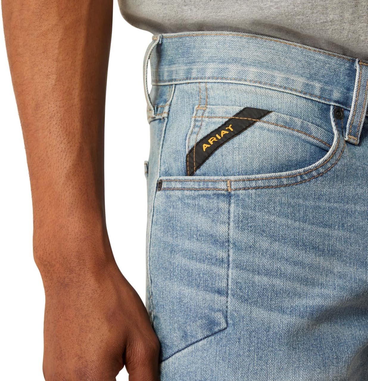 Rebar M4 Relaxed DuraStretch Basic Stackable Straight Leg Jean - Image 5