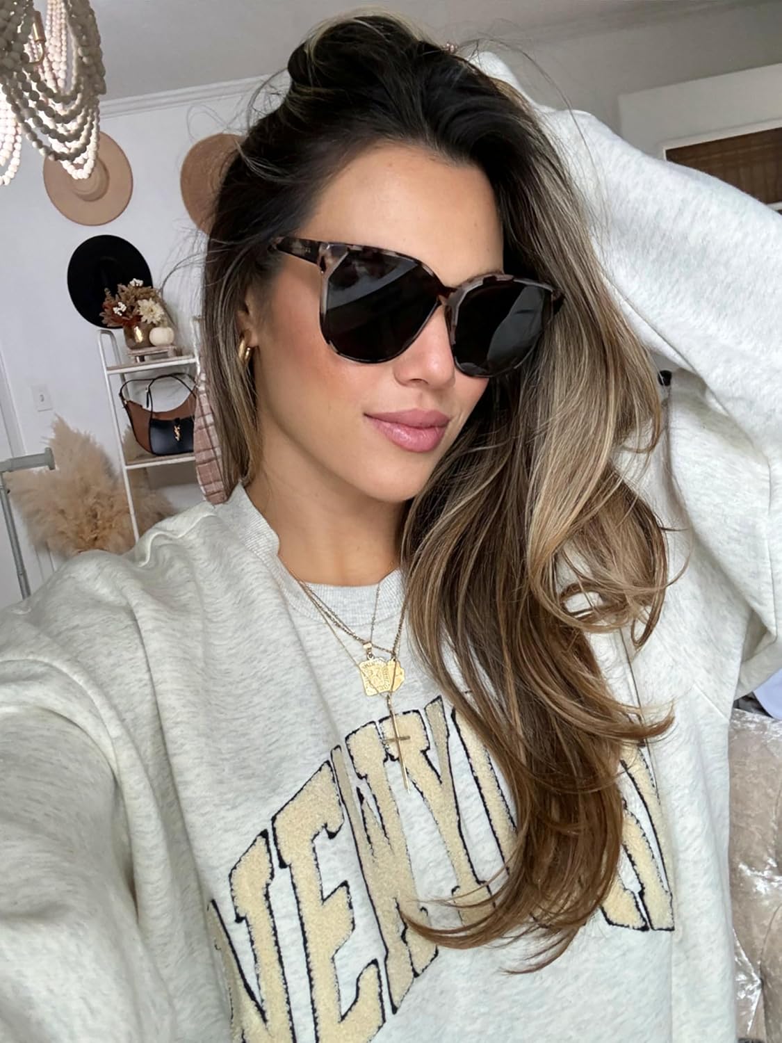 DIFF Eyewear Gia Tortoise Oversized Square Sunglasses for Women