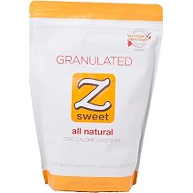 Z SWEET All Natural Zero Calorie Sweetener Granulated 24 Oz. Non-GMO, Gluten-Free, No Glycemic Impact Erythritol Sugar Alternative Perfect for Diabetic, Keto, Atkins, Paleo, and Low-Carb Diets