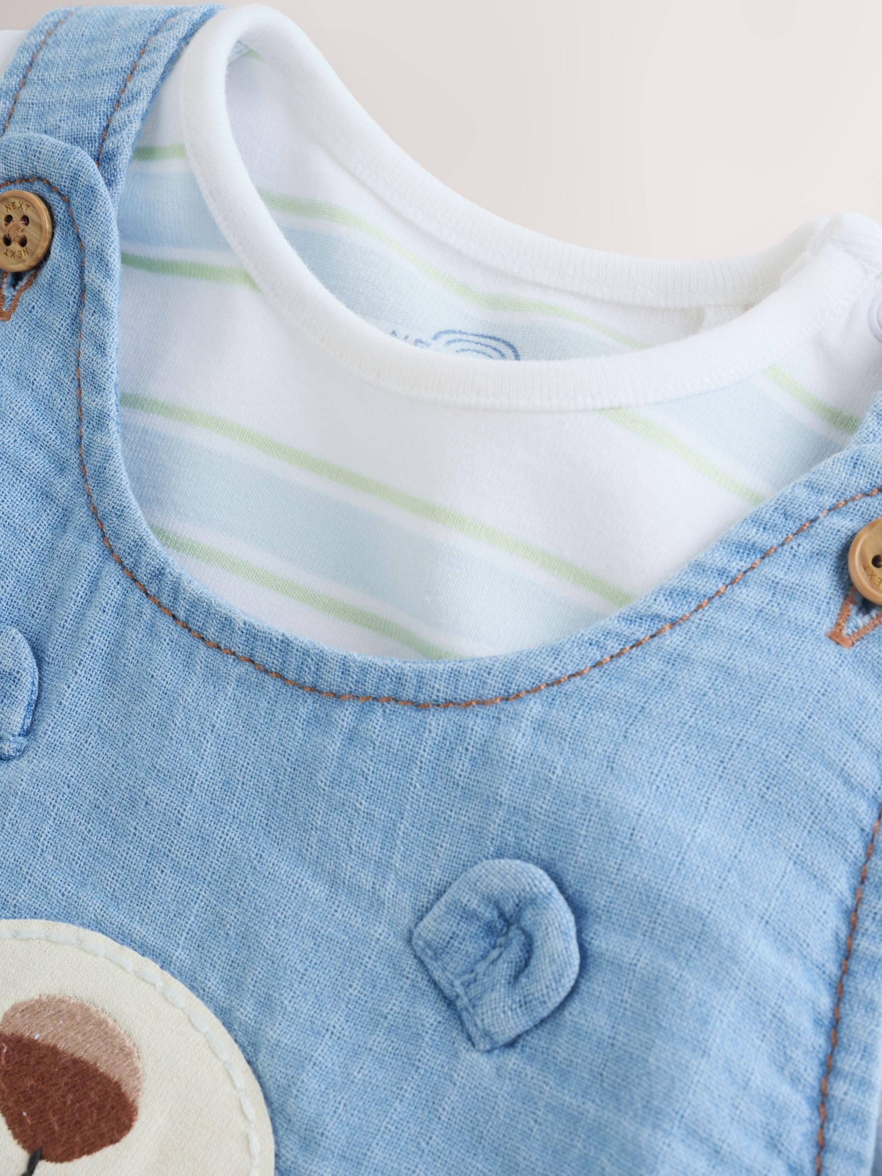 NEXT Bebés niño Conjunto de Peto y Bodi Tejidos para bebé