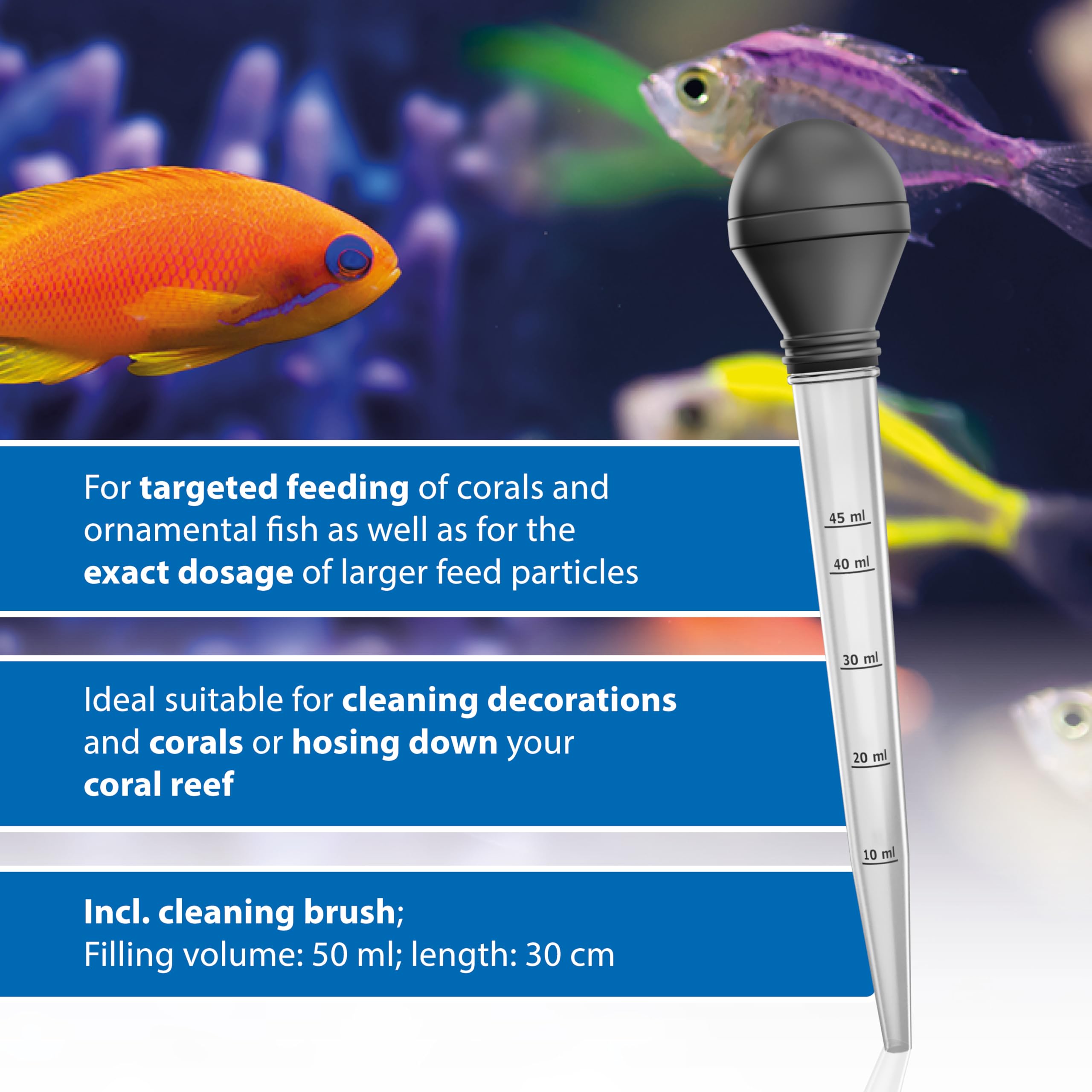 ARKA Multifunction-Pipette w.. Cleaning Brush - Capacity 50 ml - 30 cm