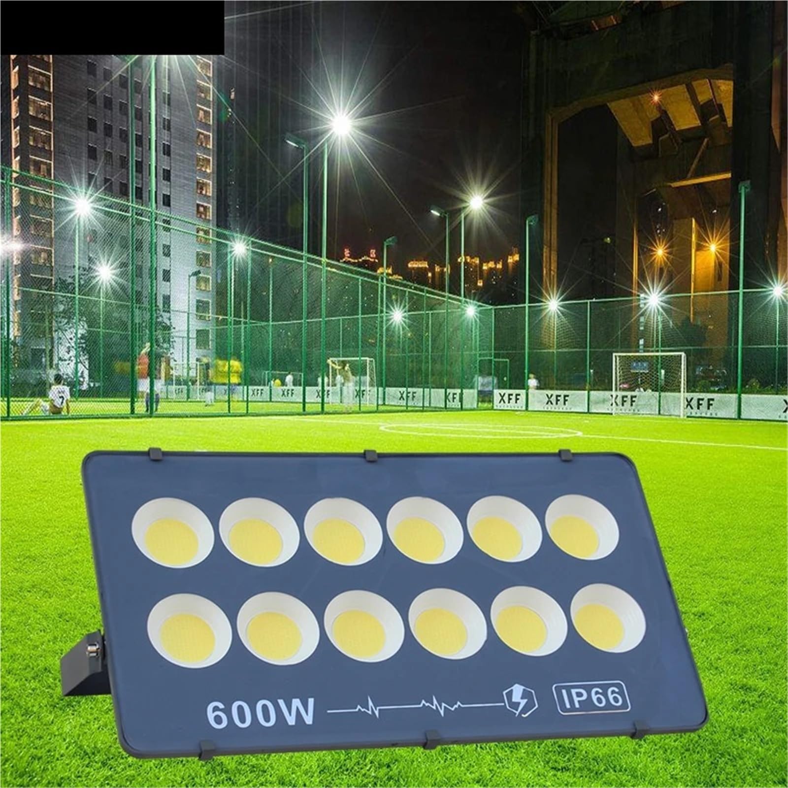 Proiettore per esterni, Luci LED Proiettore LED 400W Proiettore LED 500W 600W COB IP66 Proiettori for esterni impermeabili(Warm White,500W)