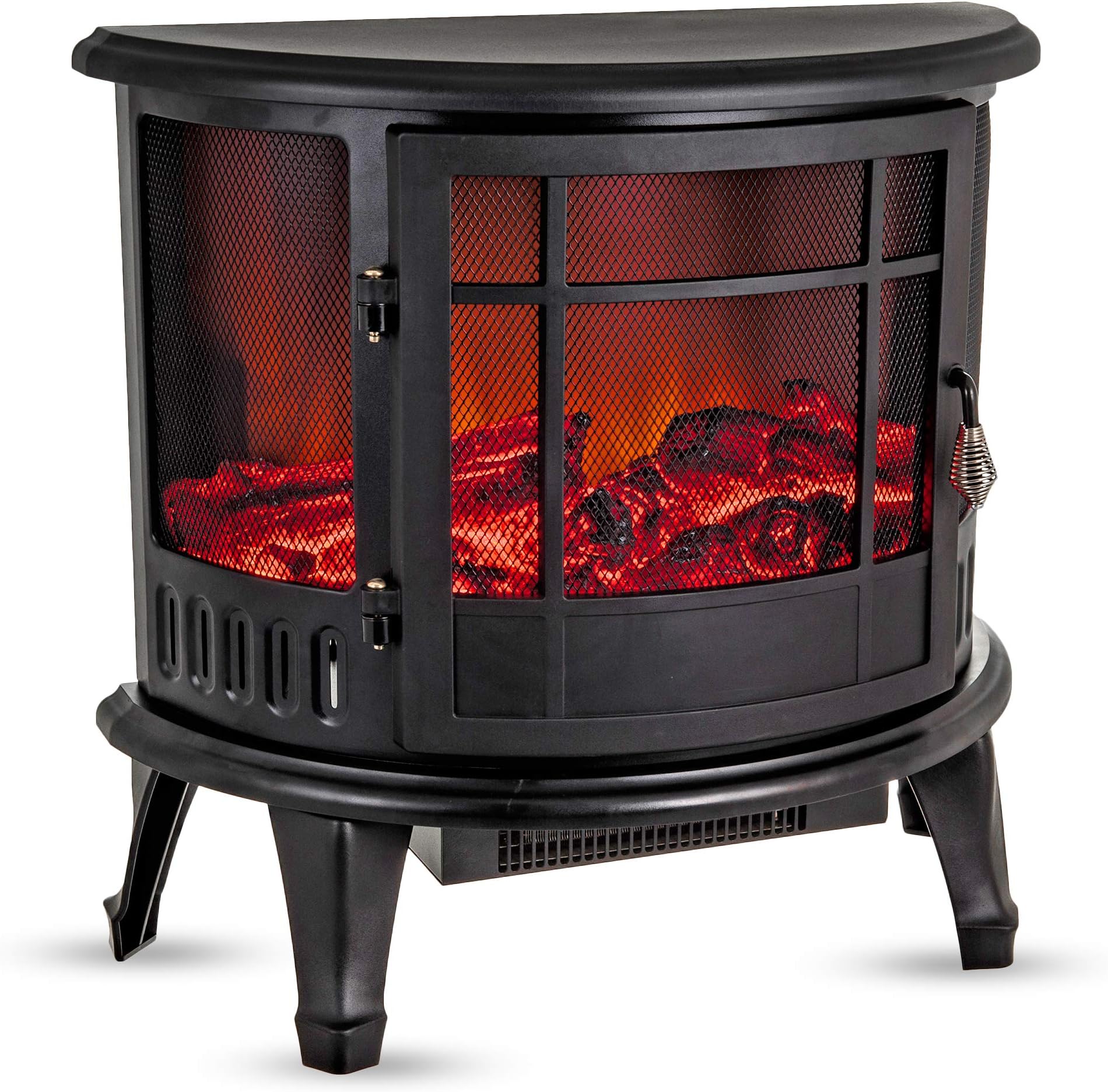 Dimplex Gosford Optimyst Electric Stove, Black Cast Iron Effect Free