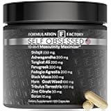 Self Obsessed 10 in 1 Masculinity Maximizer Supplement, Shilajit for Men, Tongkat Ali, Ashwaganda, Fenugreek Muscle Growth, Energy, Drive, Strength, Recovery 2 Month (Pack of 1)