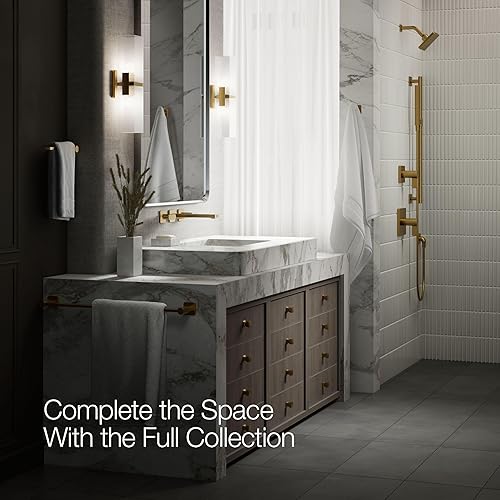 Miniatura 48 de KOHLER T27120-4-BN Parallel® - Tapacubos para lavabo de baño, níquel cepillado vibrante Vibrant Brushed Nickel,Mate negro,Latón cepillado