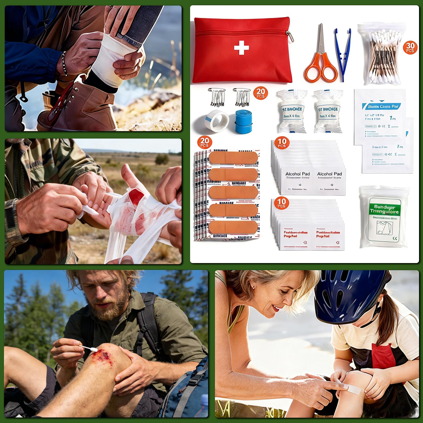 Kit de Supervivencia de Emergencia 13 en 1 con Filtro de Agua de Supervivencia para Senderismo, Camping y Viajes