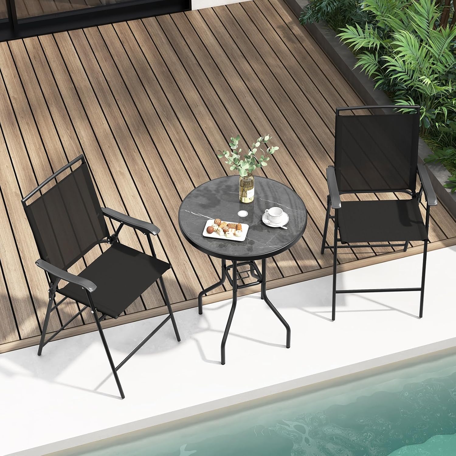 Transform Your Outdoor Space: COSTWAY Bistro Table & Chairs Set Review