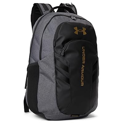 Under Armour Hustle 6.0 Pro Backpack Backpack Bags Black Full Heather/Black/Black, Mesh/Polyester/Tricot