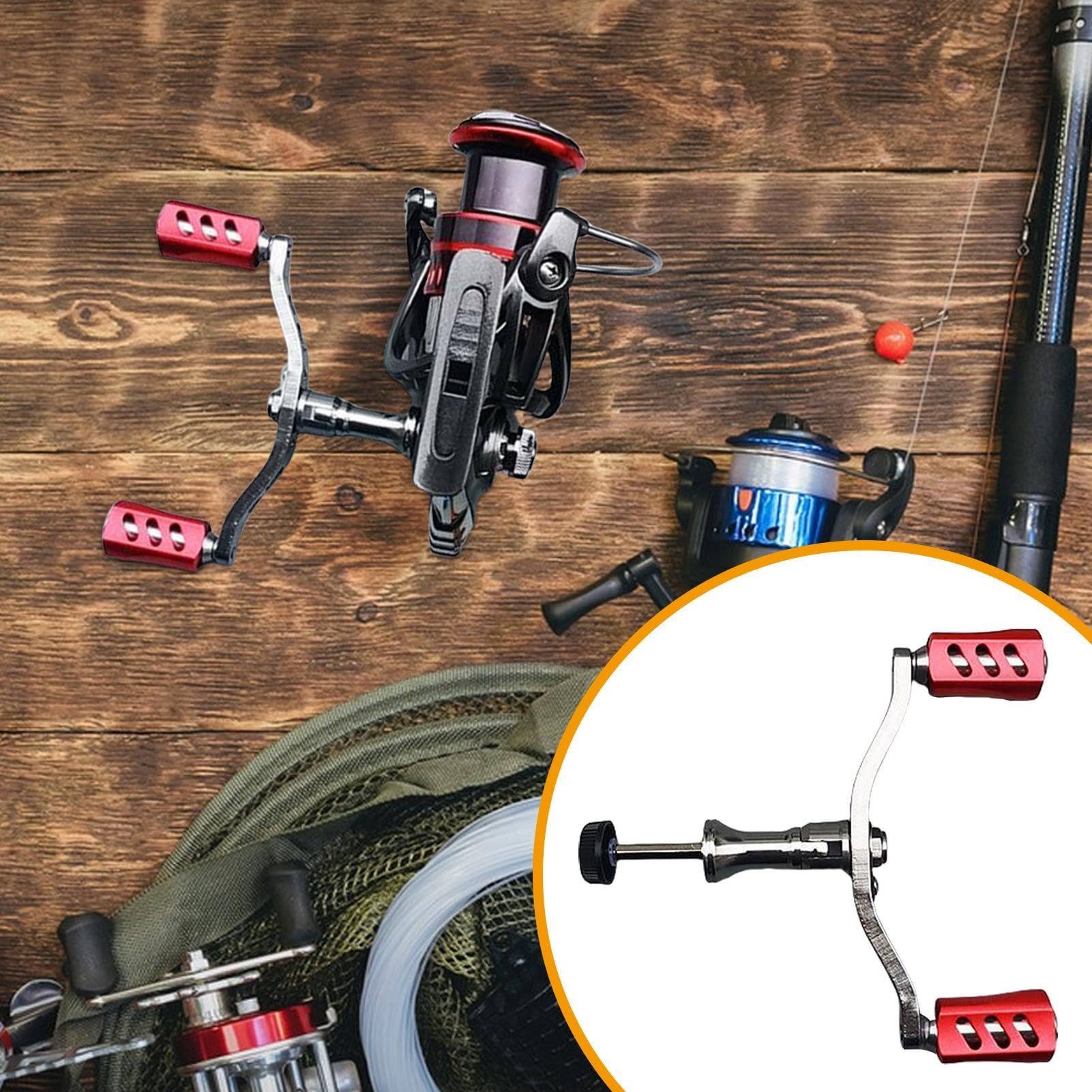 Poignée de rechange de moulinet, poignée de moulinet à bascule, barre d'équilibre à double bascule, poignée de moulinet de pêche, poignée d'appât à la traîne à la traîne, pièces de moulinet de pêche à