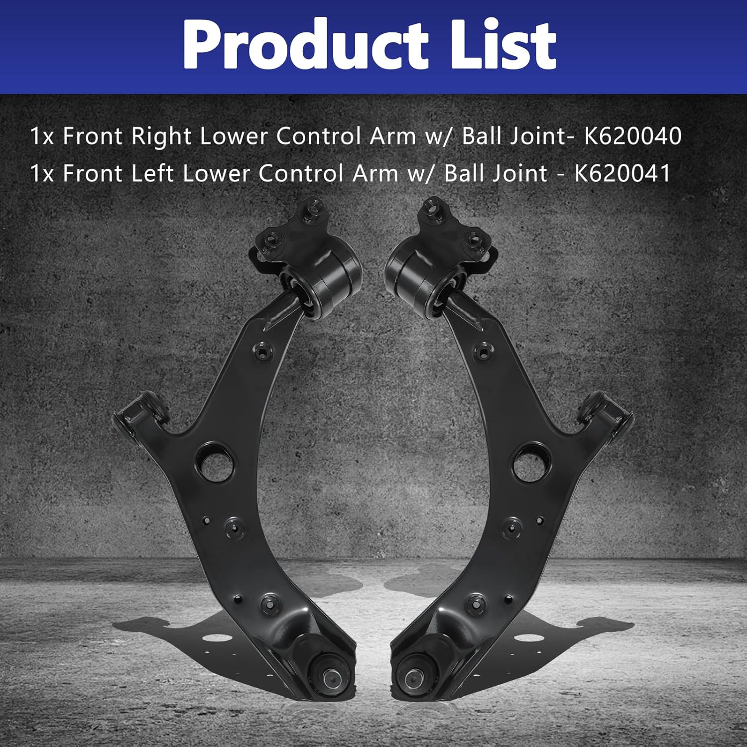 Front Lower Control Arm With Ball Joint Driver Passenger Side Suspension Kit Replacement For 2004-2009 Mazda 3, 2006-2017 Mazda 5